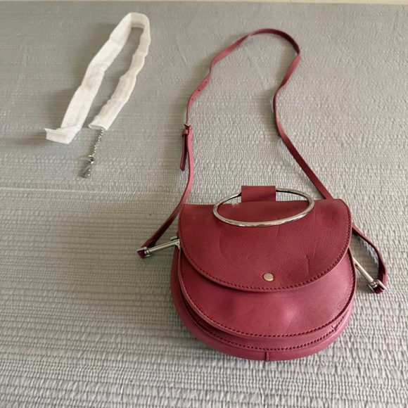 Theory Handbags - NWT Theory Women's Whitney 2.0 Bag Dusty Rose Leather Ring Handle Crossbody